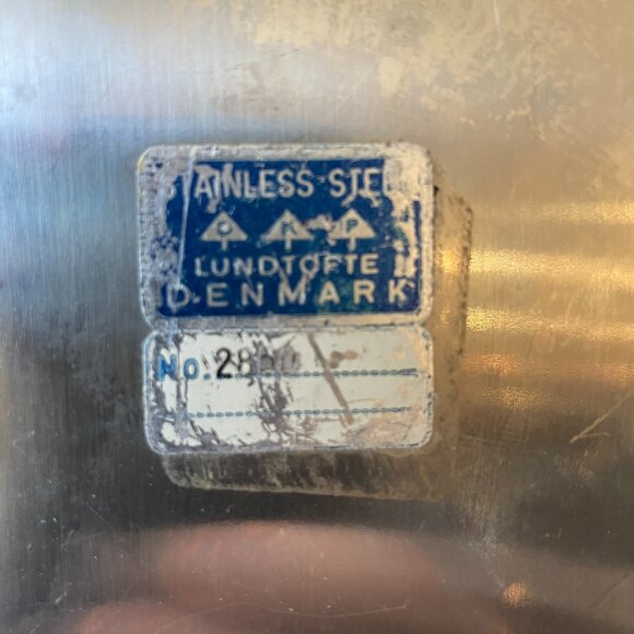 Vintage Lundtofte Denmark Stainless Steel-Teak-Mid-Century Dish - Picture 4 of 9